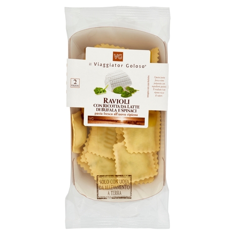 Ravioli Ricotta da Latte di Bufala e Spinaci, 250 g